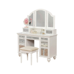 meja rias canela modern ivory